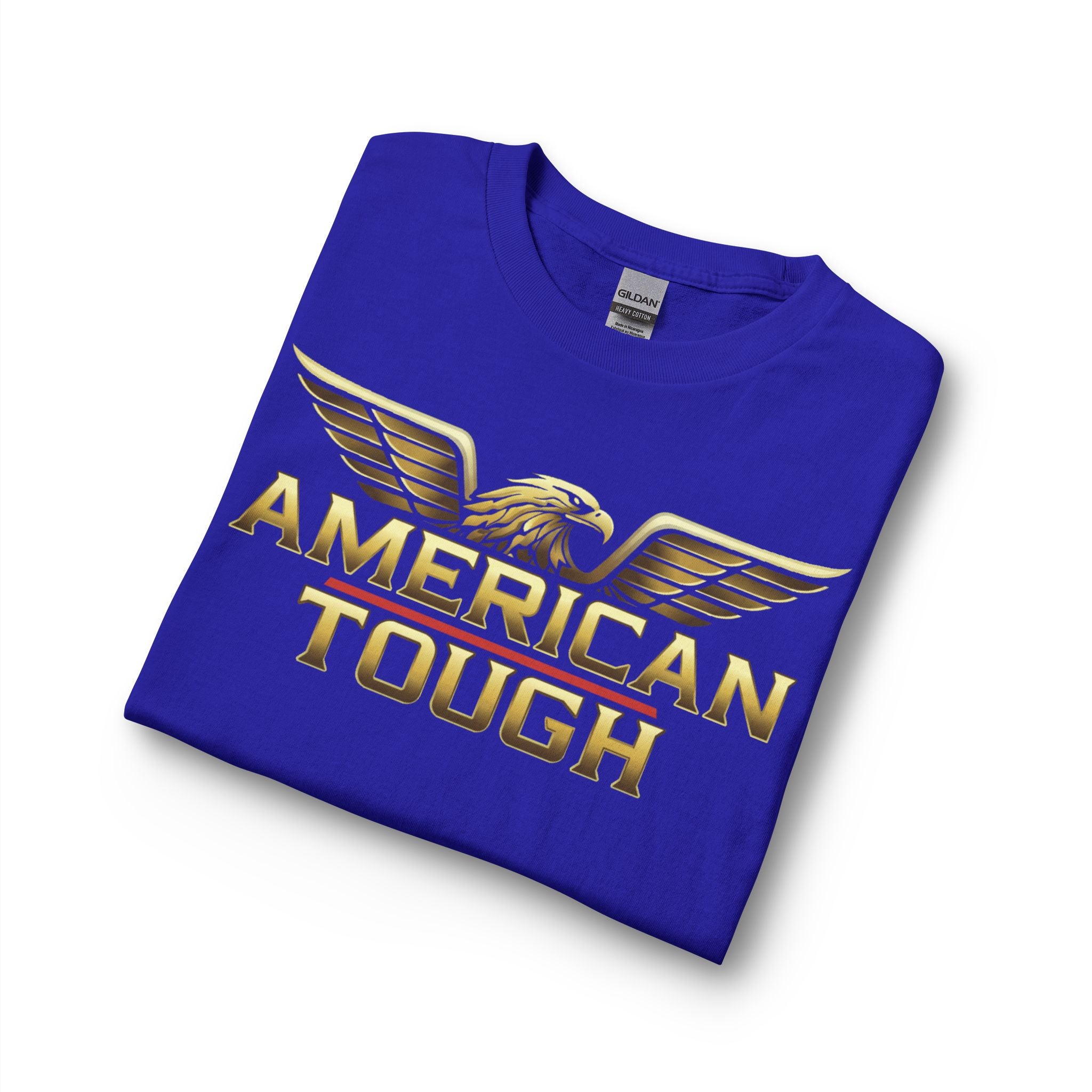 American Tough Long Sleeve Tee — Patriotic Eagle Graphic